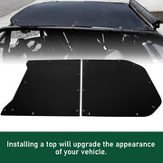 DURAFORCE Aluminum Top Black Roof For Can-Am Maverick MAX 1000 and Commander 1000 4 Door