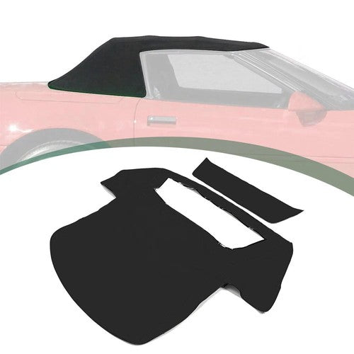 DURAFORCE For 1986-1993 Chevy C4 Corvette #COR86989 Black Convertible Soft Top w/ Window