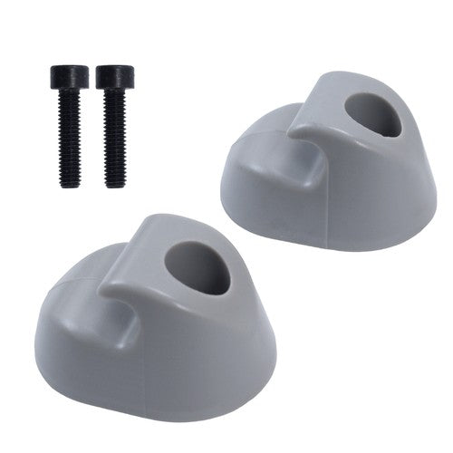 2PCS Gray Sun Visor Clip Set Interior Bone for Kenworth for Peterbilt
