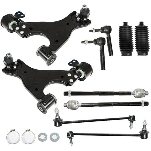 DURAFORCE NEW 12Pc Complete Front Control Arms Ball Joints Tie Rod End For Bucik Chevy GMC