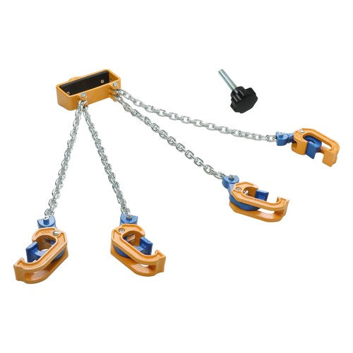DURAFORCE Chain Drum Lifter 4400 lbs Loading Capacity for 55 Gallon Drums Forklift Hoist