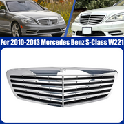 DURAFORCE Front Chrome Grill for Mercedes Benz S-Class 2010-13 W221 S550 S600 S63 AMG