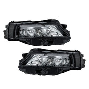 DURAFORCE LH+RH Side Black Housing For Nissan Rogue 2021-2023 Headlights Replacement LED
