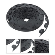DURAFORCE Garden Edging Landscape Edging with 64 8in Spikes for Lawn 1.5 Inch 100FT Black