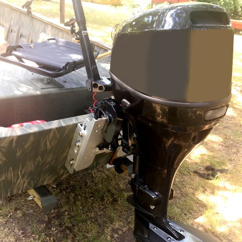 DURAFORCE Adjustable 4'' Set Back Aluminum Jack Plate Tool Outboard Boat Motor For JPL4400