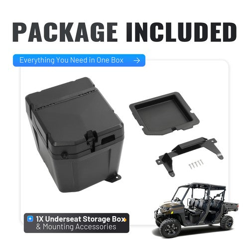 2882910 Under Seat Storage Box Double Decker for Polaris Ranger XP 1000 2018 2023