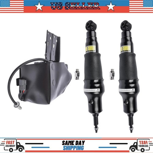 DURAFORCE 2 Air Suspension Shock Absorber + 1 Compressor For Infiniti QX56 2011-2013 Rear