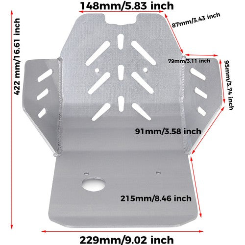 DURAFORCE Front Skid Plate Engine Guard Cover For YAMAHA WR250X WR250R 2008-2022