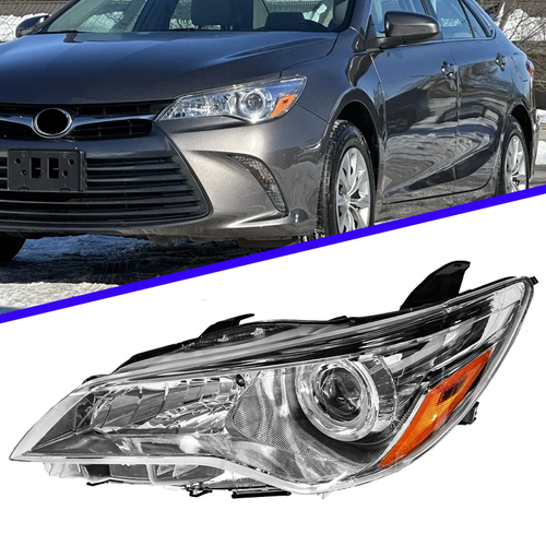 DURAFORCE Left Headlights Driver Side Halogen Headlamps for Toyota Camry 2015 2016 2017