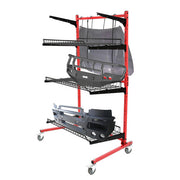 DURAFORCE 3-Shelf Storage Shelving Automotive Parts Cart Body Shop Tools Storage Rack