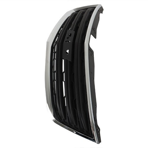 DURAFORCE NEW For Chevy Traverse LS LT 13-2017 Front Upper Grille Insert Black/Chrome Trim