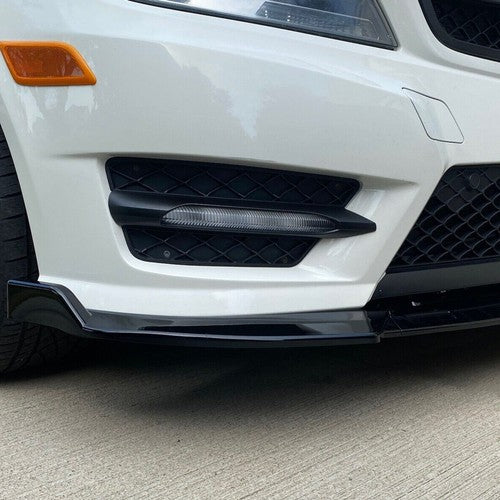 Gloss Black Front Bumper Lip Splitter For Mercedes Benz W204 Sport C Class 08 14
