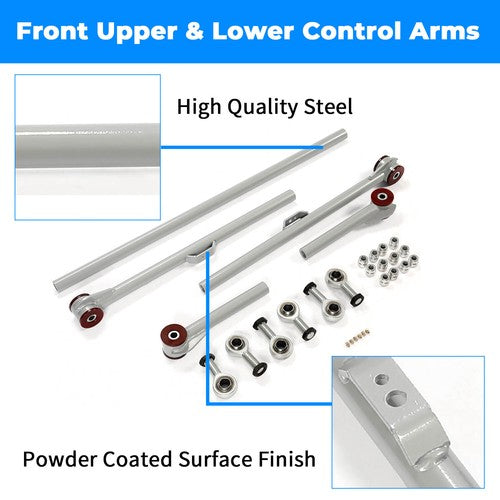 Rear Upper Lower Track Bar Control Arm Lift Kit for Toyota FJ Cruiser 2003-2009