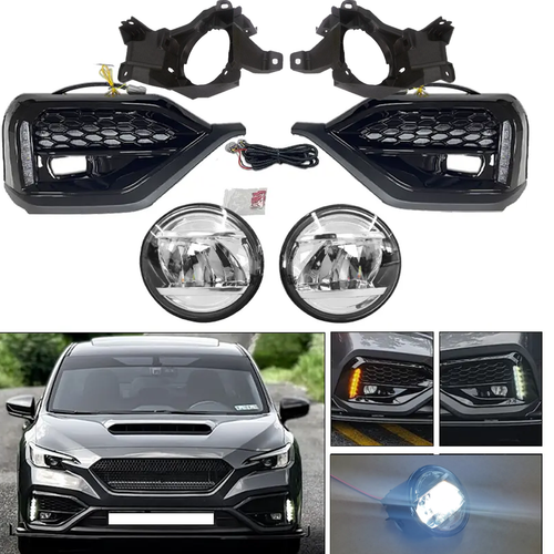 DURAFORCE For 2022 2023 Subaru WRX STI LED Turn Signal DRL Fog Bezel Light W/COVER 22-23