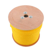 DURAFORCE 1/4 Inch by 600 Feet 3-Strand Yellow Braided Rope Breaking Strength 8500 pounds