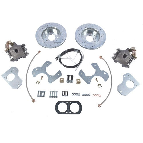 DURAFORCE For 1978-88 G Body Chevy Pontiac Rear Disc Brake Conversion Kit Drilled Rotor