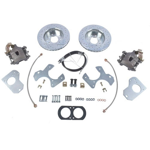 DURAFORCE For 1978-88 G Body Chevy Pontiac Rear Disc Brake Conversion Kit Drilled Rotor