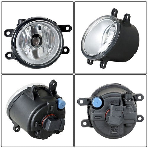 DURAFORCE Driver+Passenger Side Fog Lights w/Bulbs+Wiring For Toyota Sienna LE 3.5L 11-17