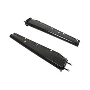 DURAFORCE Black Straight Spring Loaded Mud Flap Hanger 2.5" Bolt Spacing,30" Length