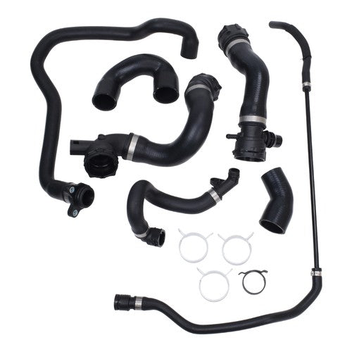 DURAFORCE 7 Hoses Radiator Coolant Water Hose Pipe Kit Fit For 07-11 BMW E90 128i 328i N51