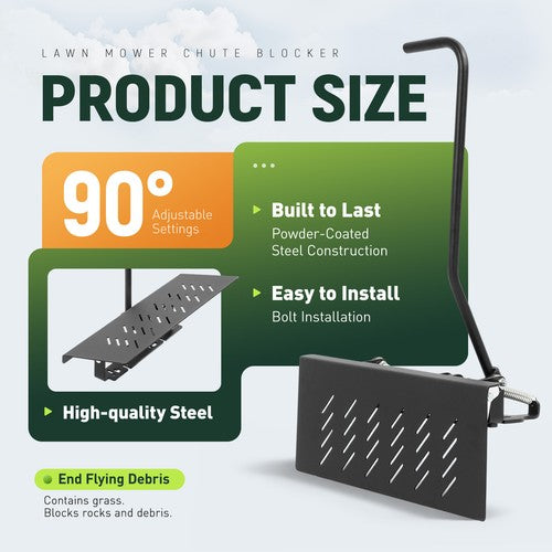 DURAFORCE Steel Chute Blocker ACS6000US For CUB CADET,HUSTLER,ARIENS Mower 44" 48" 72"