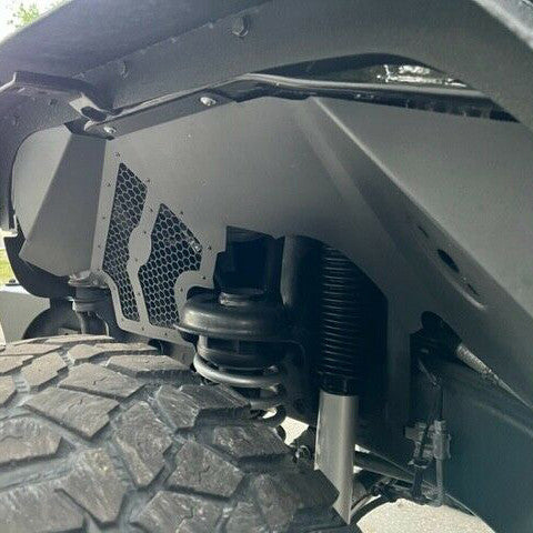 Aluminum Front Inner Fender Liners for 2007-2018 Jeep Wrangler JK JKU