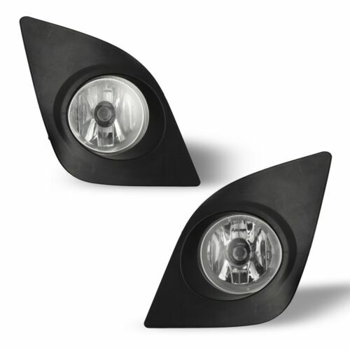 Pair Front Clear Fog Lights Wiring Switch Kit Fit 2014-2016 Toyota Corolla L LE