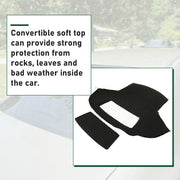 DURAFORCE For Chevrolet Camaro 94-02 Convertible Soft Top Plastic Window Black Sailcloth
