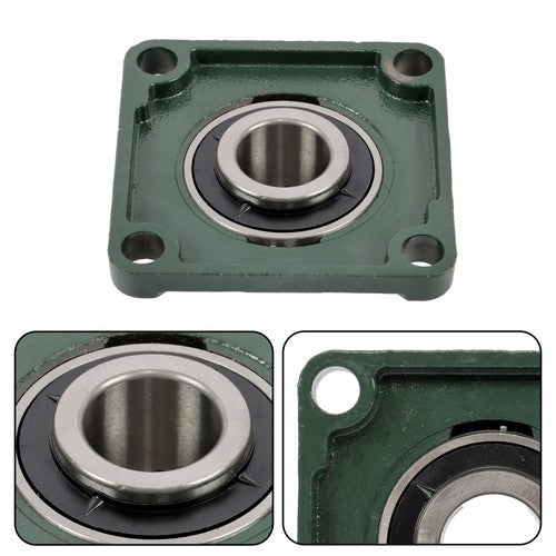DURAFORCE 2 Pack UCF207-20 Flange Pillow Block Bearing, 1-1/4 inch Bore, Self-Alignment