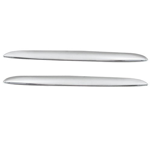 DURAFORCE For BMW E90 E91 325i 330i 2x Hood Molding Chrome Right & Left Front Trims Above