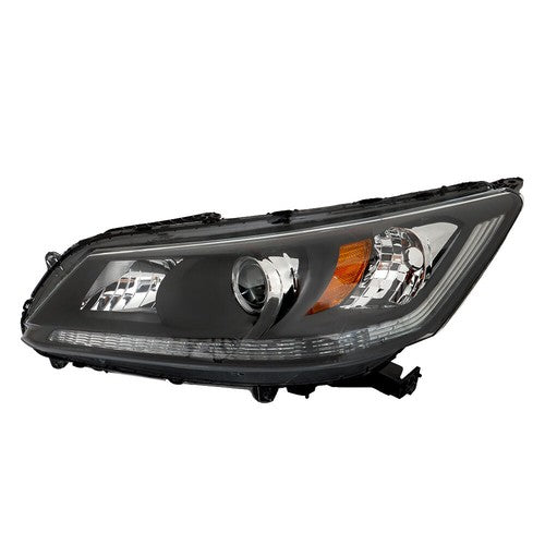 DURAFORCE Pair For Honda Accord 2013-2015 Headlights Replacement Halogen W/O LED DRL Set