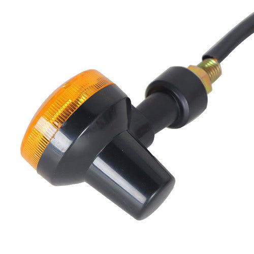 DURAFORCE For Yamaha Kawasaki Honda 4X Motorcycle Turn Signals Blinker Light Black Amber