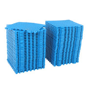 DURAFORCE 55PCS 12 x 12in Interlocking Drainage Floor Tiles Modular Interlocking Tile Blue