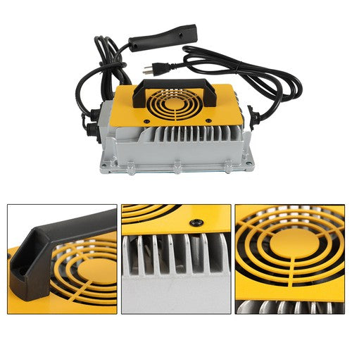 DURAFORCE 48V 17A Battery Charger 3-Pin Triangular Plug For EZGO TXT/RXV Golf Cart