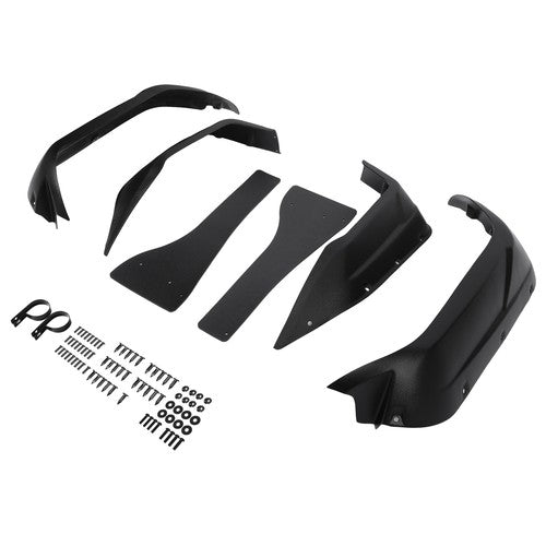 Black Extended Fender Flares with Hardware for Yamaha Viking VI 2014 2015-2023 PE