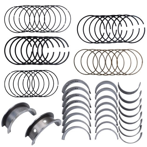 DURAFORCE Main & Rod Bearings Set & Piston Rings Kit For Chevy GMC LS Gen III IV 4.8L 5.3L
