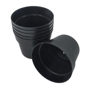 DURAFORCE 6 Pack 5 Gallon Plastic Nursery Pots Heavy Duty Garden Flower Plant Pots