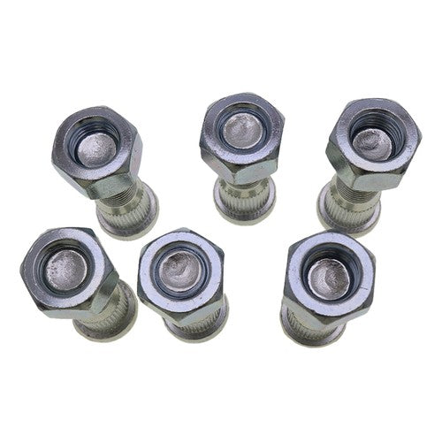 DURAFORCE 6X Rear Wheel Stud + Nut 43812-23320-71 For Toyota Forklift 7-8FD20~30