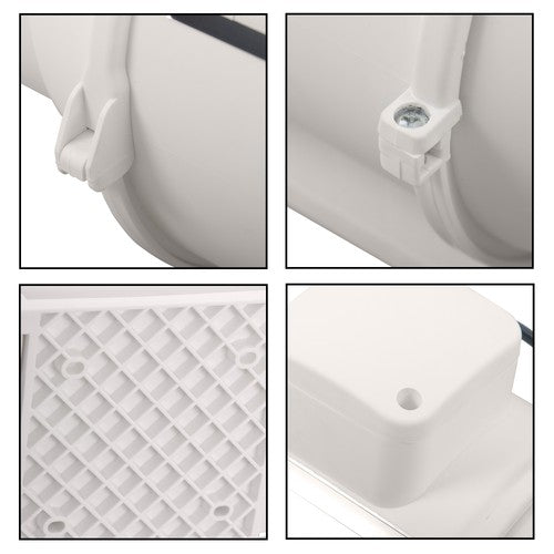 DURAFORCE 6 Inch Inline Duct Fan - 400 CFM Ventilation Exhaust Fan for Duct Vent Bathroom