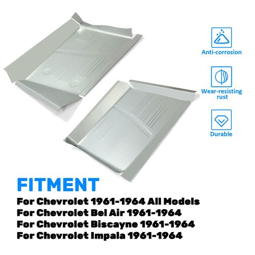 Front Floor Pan Driver Passenger Side for 61 64 Chevrolet Impala Bel Air