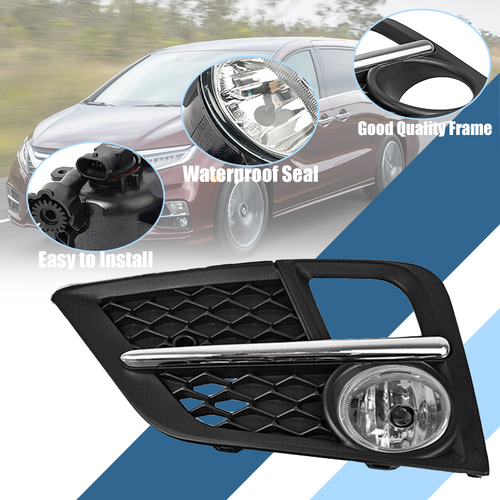 For Honda Odyssey 2018 2019 2020 Halogen Fog Lights Driving Bumper Lamps w/Bezel