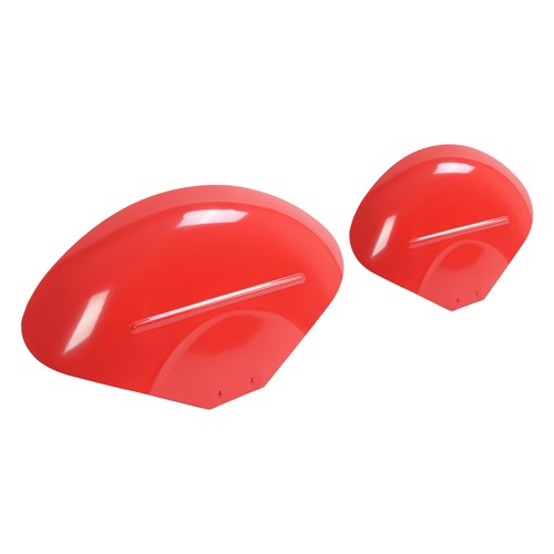 DURAFORCE Red Steel 2 Fenders With Brackets For Massey Ferguson TO20 TO30 TO35 20C 30B