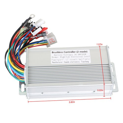 DURAFORCE 500W 36-48V For Electric E-bike Scooter DC Brushless Motor Speed Controller