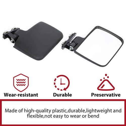 DURAFORCE For Kubota John Deere Crawler Magnetic Tractor Mirrors Pair 220LB Rated Magnet