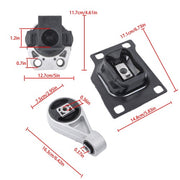 DURAFORCE 3PCS Engine Motor & Transmission Mount Set For Ford Focus 2005-2007 L4 2.0L