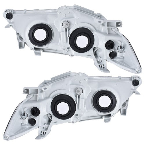 DURAFORCE Driver + Passenger Side Headlight Projector Headlamps For Toyota Camry 2012-2014