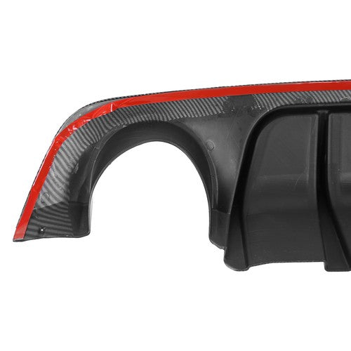 Fit 2018-2024 Infiniti Q50 Rear Diffuser & Trunk Spoiler Wing Carbon Fiber Style