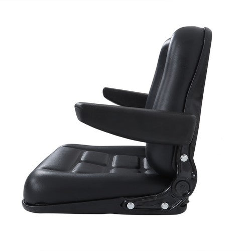 DURAFORCE Foldable With Sliding Rail W/Armrests Seat For Universal Tractors Forklifts