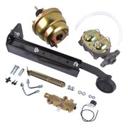 DURAFORCE Universal 7" Dual Booster w/ 1" Bore Master Cylinder Disc Drum Prop. Valve Kit