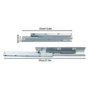 DURAFORCE 1 Pairs Undermount Drawer Slides 12 inch Undermount Soft Close Drawer Slides